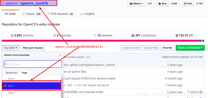 opencv_contrib 3.4.1