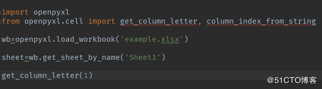 Python调用:'get_column_letter‘错误