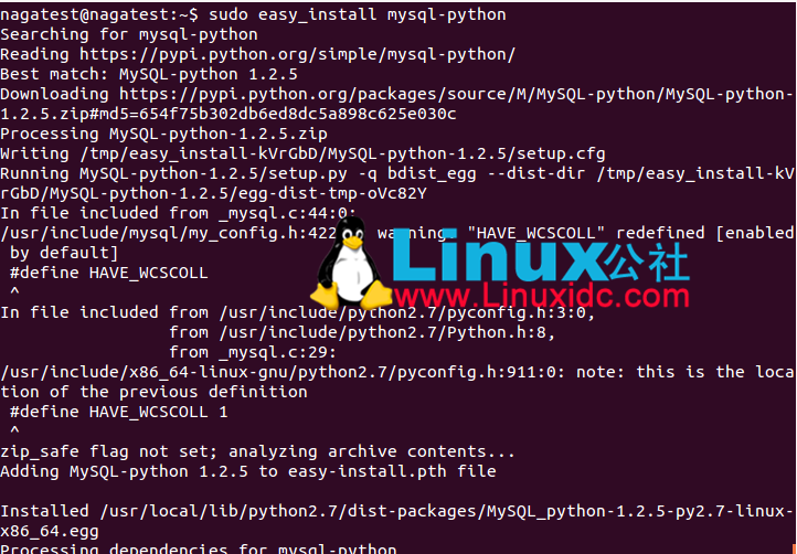 Ubuntu安装mysql-python
